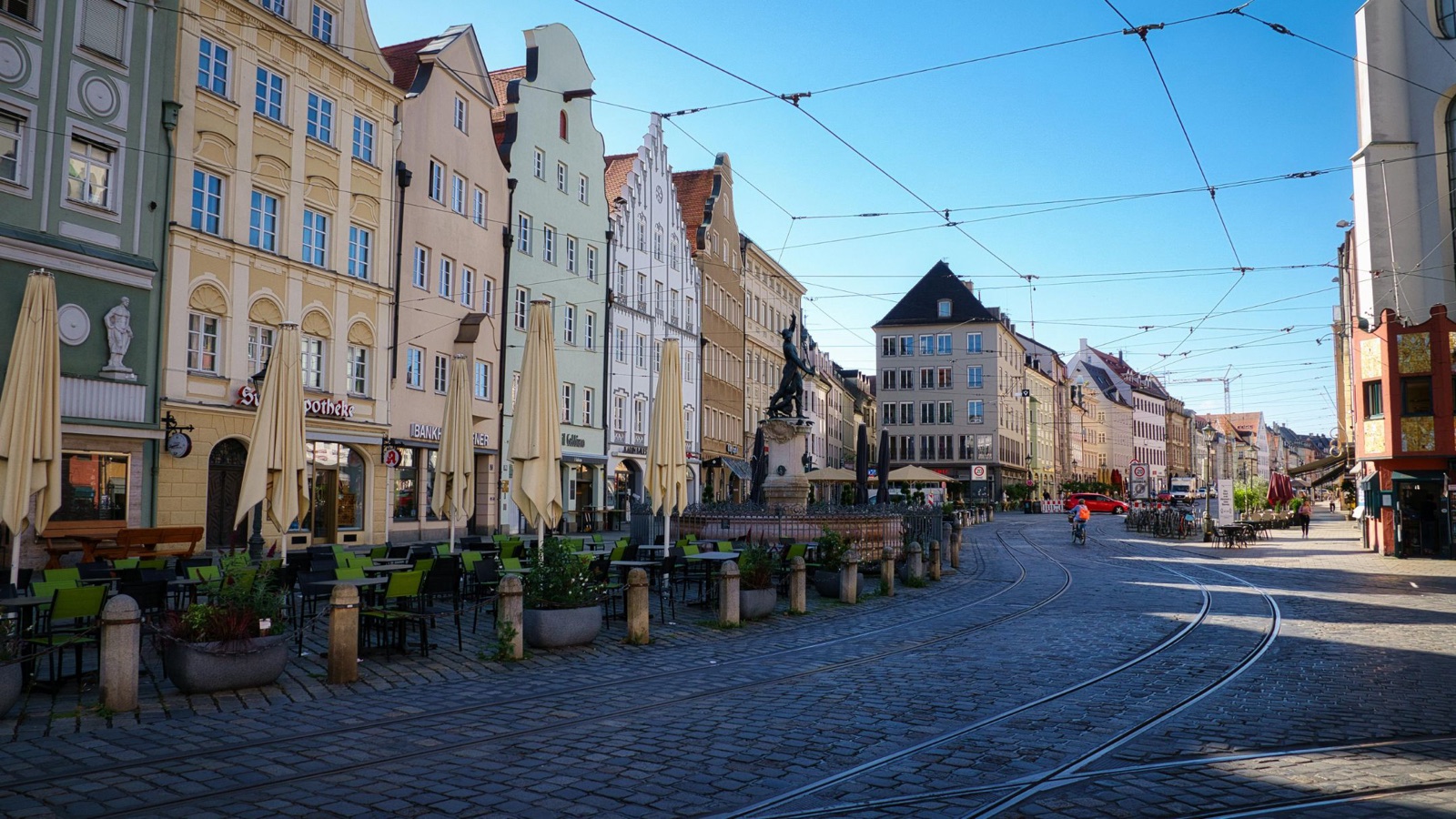 Maximilianstraße in Augsburg
