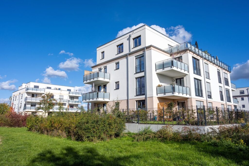 Moderne Wohnanlage – Lage der Wohnung im Gebäude
